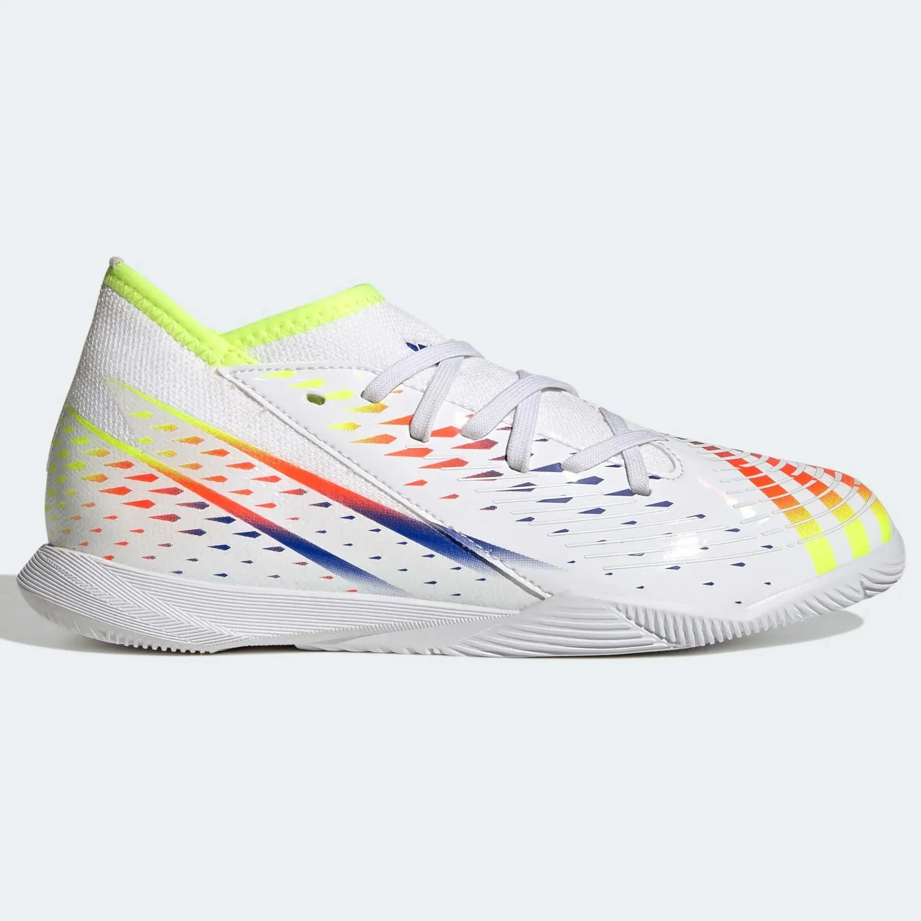 adidas Junior Predator Edge.3 Indoor J - White-Yellow-Blue