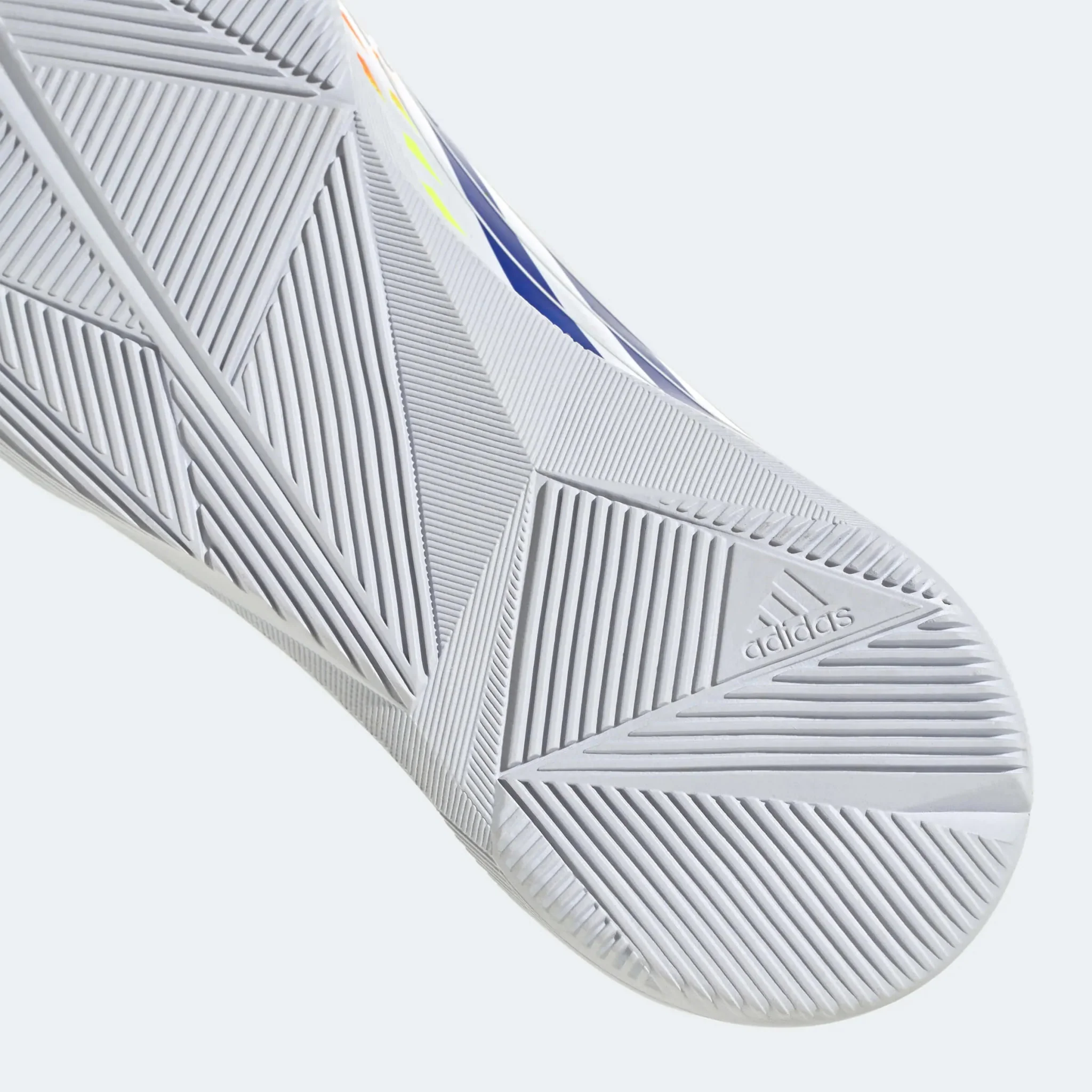 adidas Junior Predator Edge.3 Indoor J - White-Yellow-Blue - Image 8