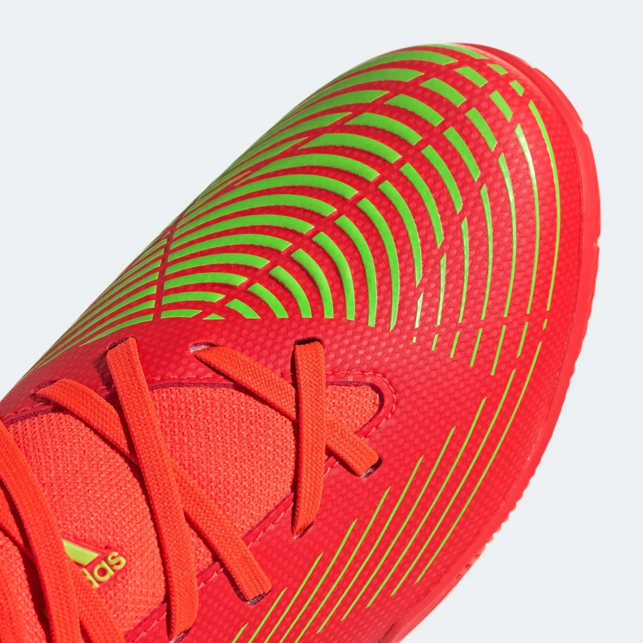 adidas Junior Predator Edge .3 Indoor - Solar Red-Solar Green - Image 7