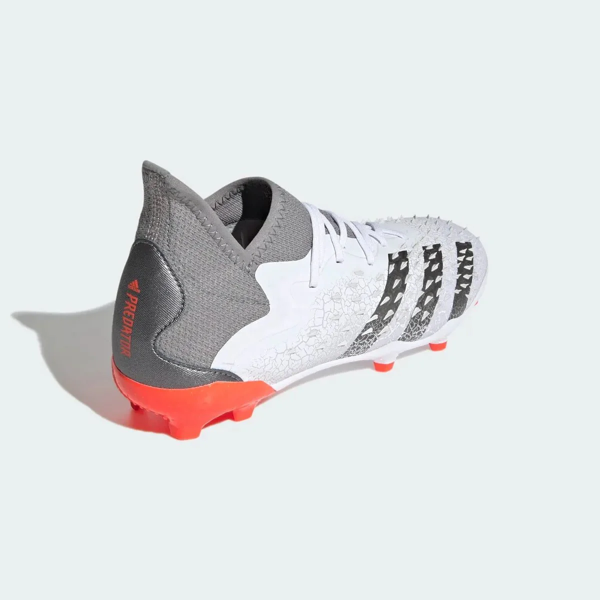 Adidas Junior Predator Freak .1 FG - White-Iron Metallic - Image 4
