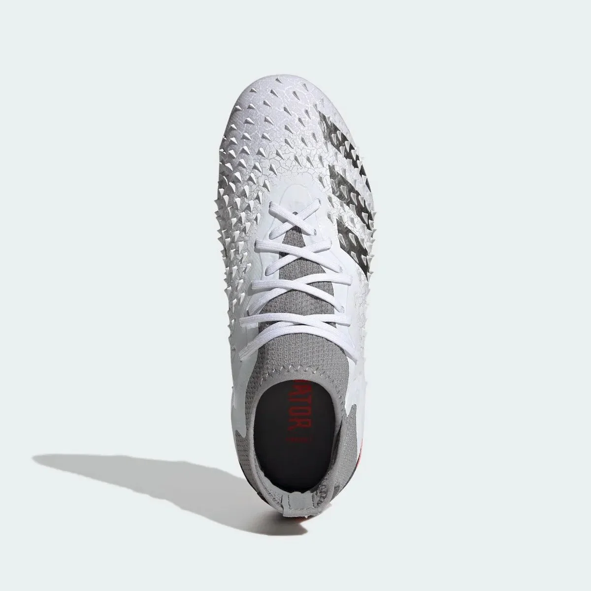 Adidas Junior Predator Freak .1 FG - White-Iron Metallic - Image 5
