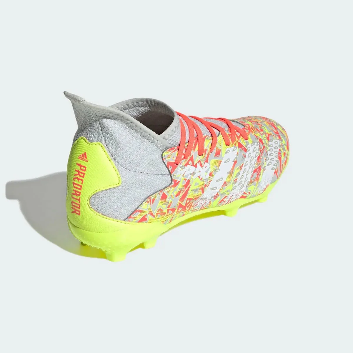 Adidas JR Predator Freak .3 FG - Clear Grey-White-Solar Yellow - Image 3