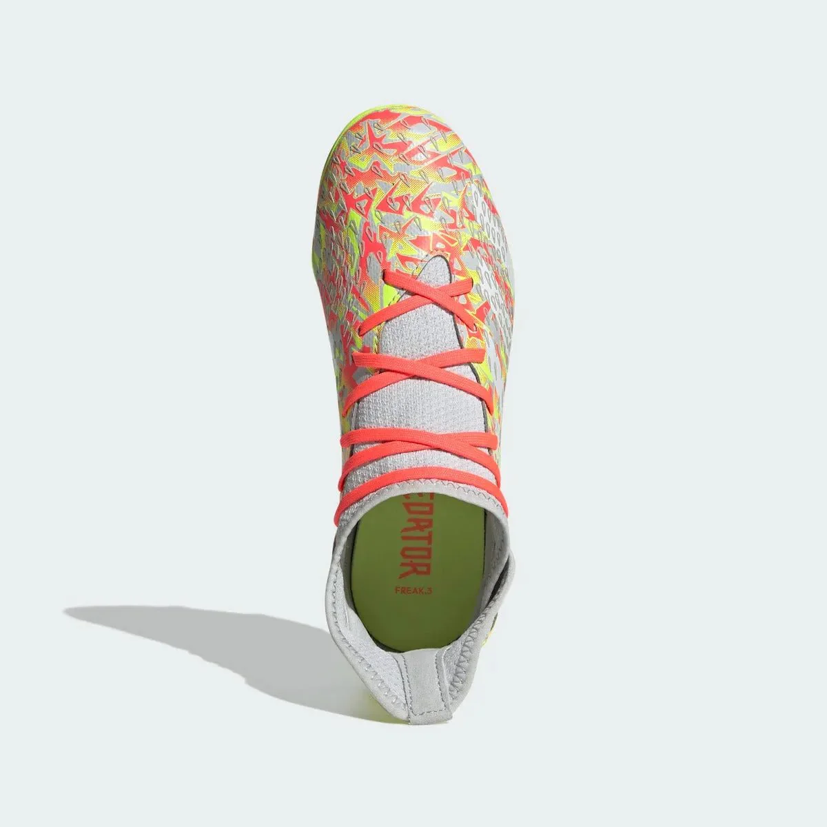 Adidas JR Predator Freak .3 FG - Clear Grey-White-Solar Yellow - Image 4