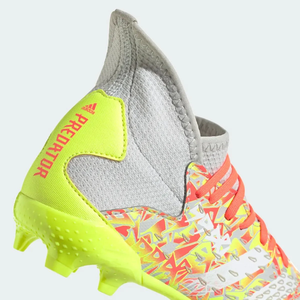 Adidas JR Predator Freak .3 FG - Clear Grey-White-Solar Yellow - Image 7