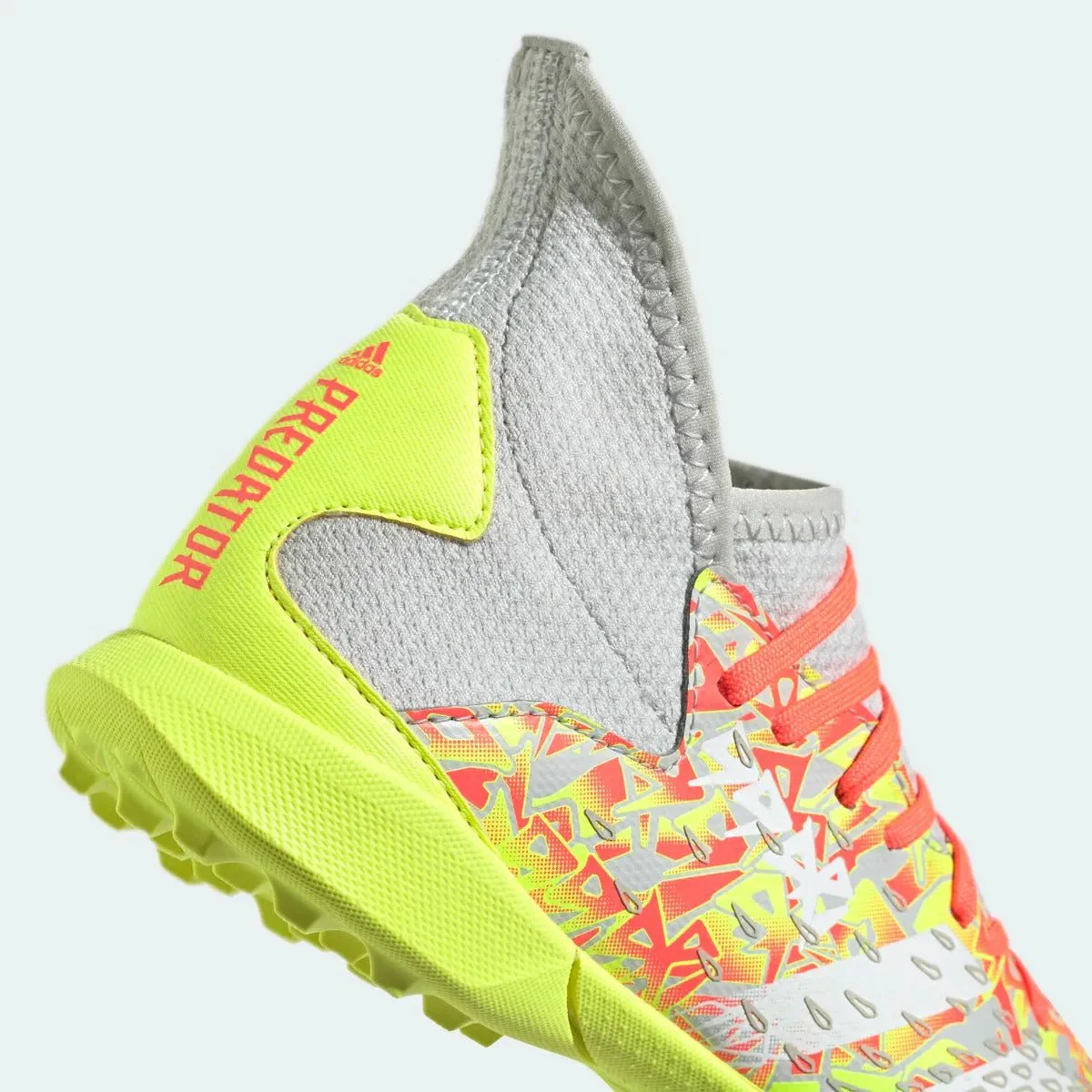 Adidas Junior Predator Freak .3 Tf - Clear Grey-Solar Yellow - Image 8