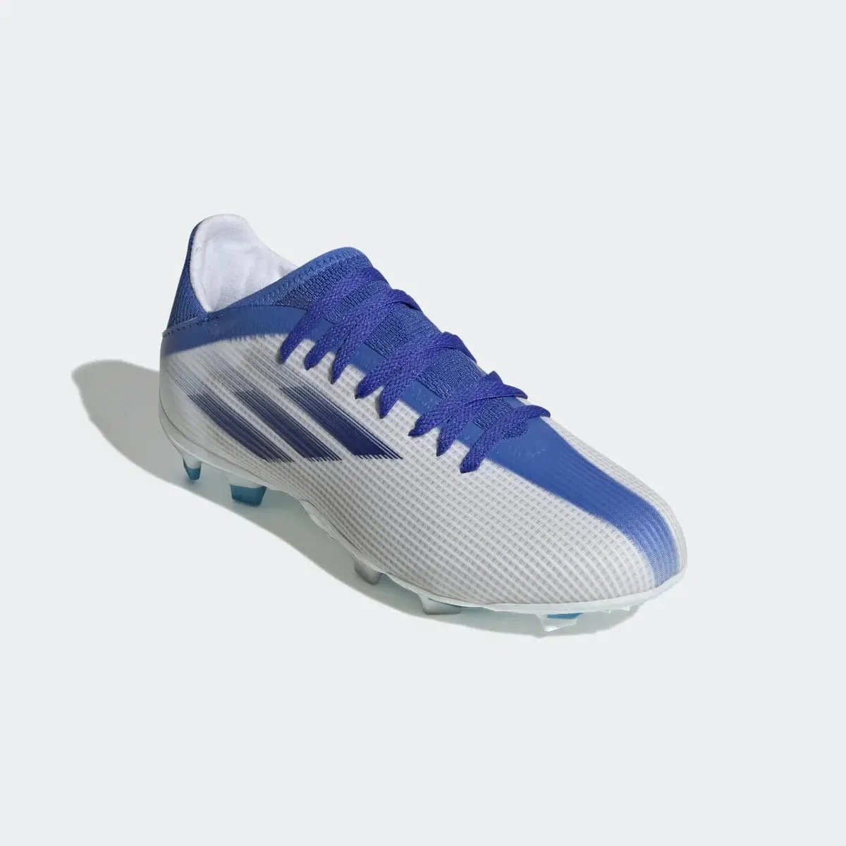 adidas Junior X Speedflow .3 FG - White-Hi Res Blue - Image 3