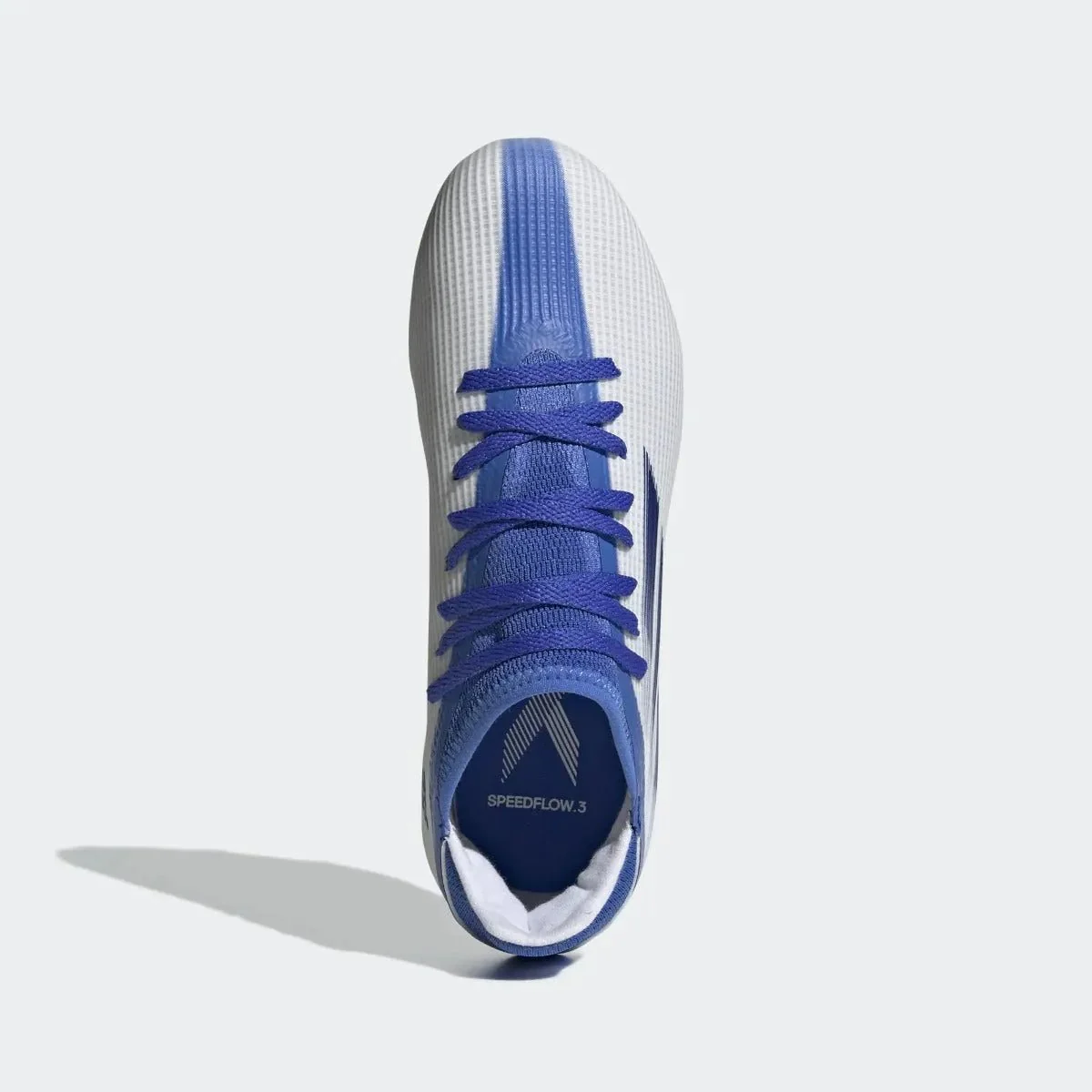 adidas Junior X Speedflow .3 FG - White-Hi Res Blue - Image 5