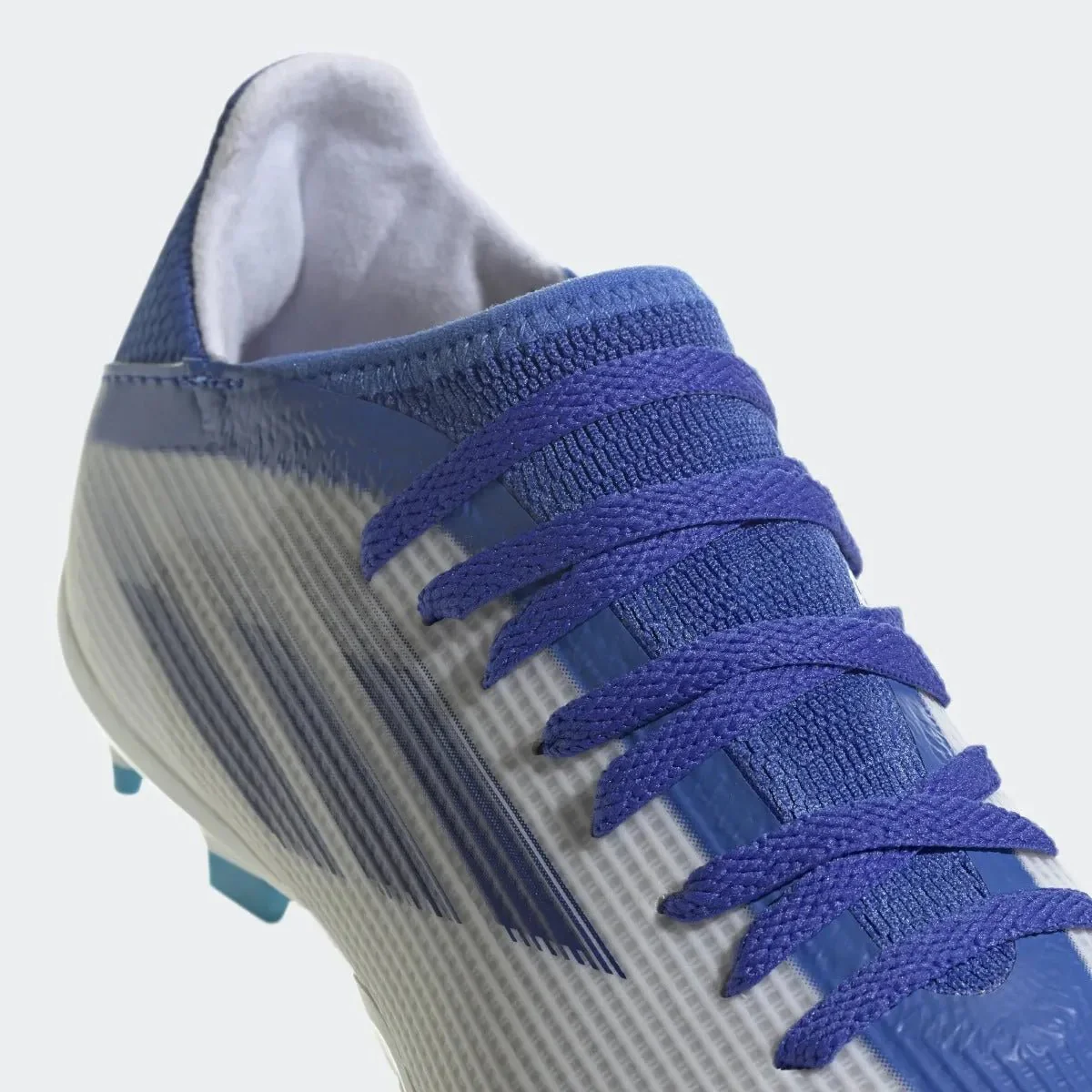 adidas Junior X Speedflow .3 FG - White-Hi Res Blue - Image 7