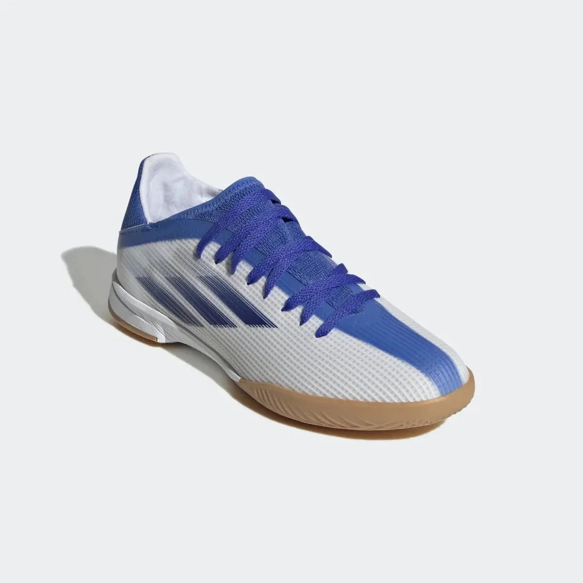 adidas Junior X Speedflow .3 Indoor - White-Hi Res Blue - Image 3