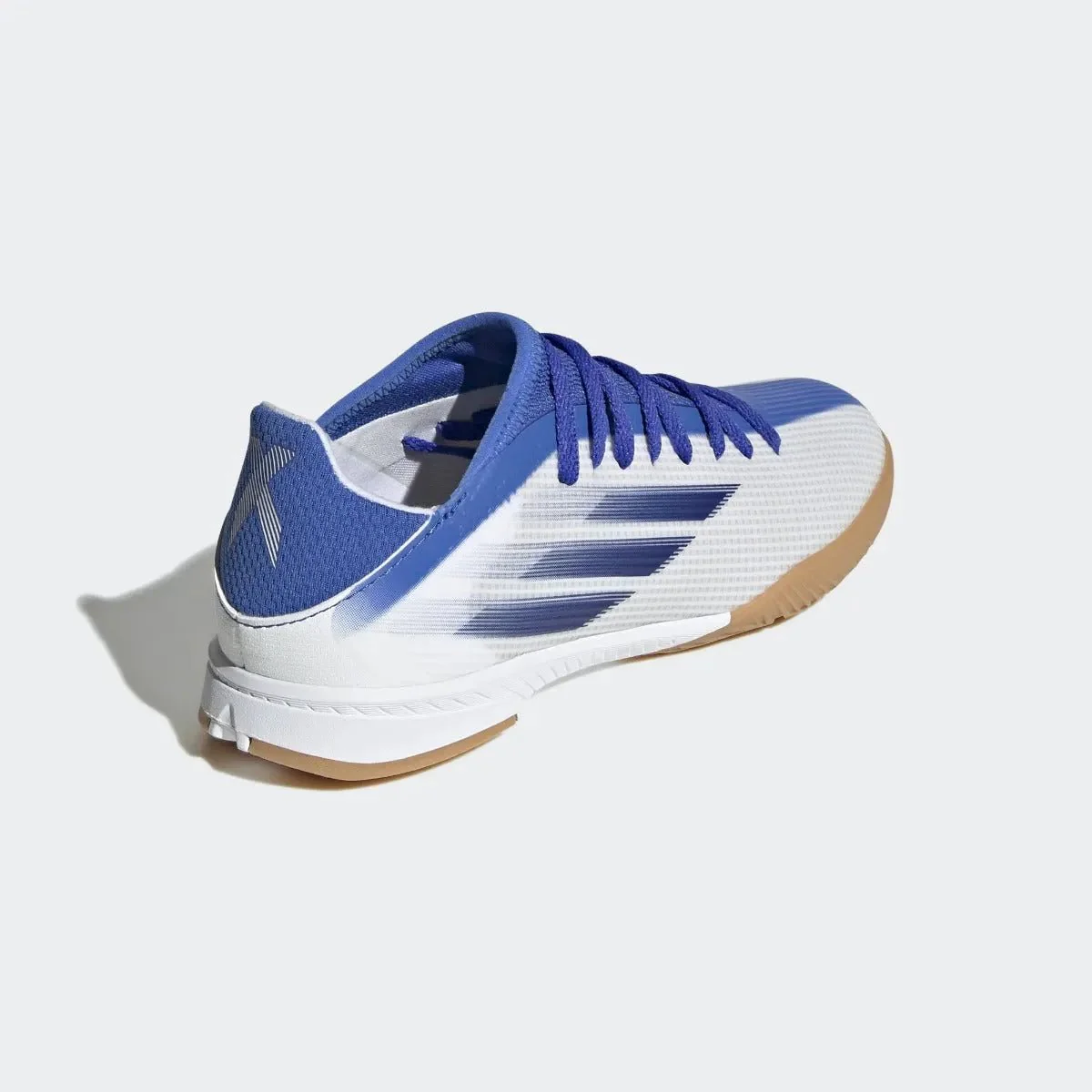 adidas Junior X Speedflow .3 Indoor - White-Hi Res Blue - Image 4