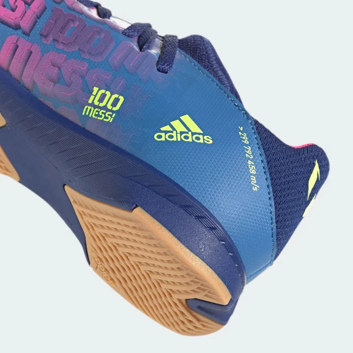 Adidas Junior X Speedflow MESSI .3 IN - Blue-Pink-Yellow - Image 8