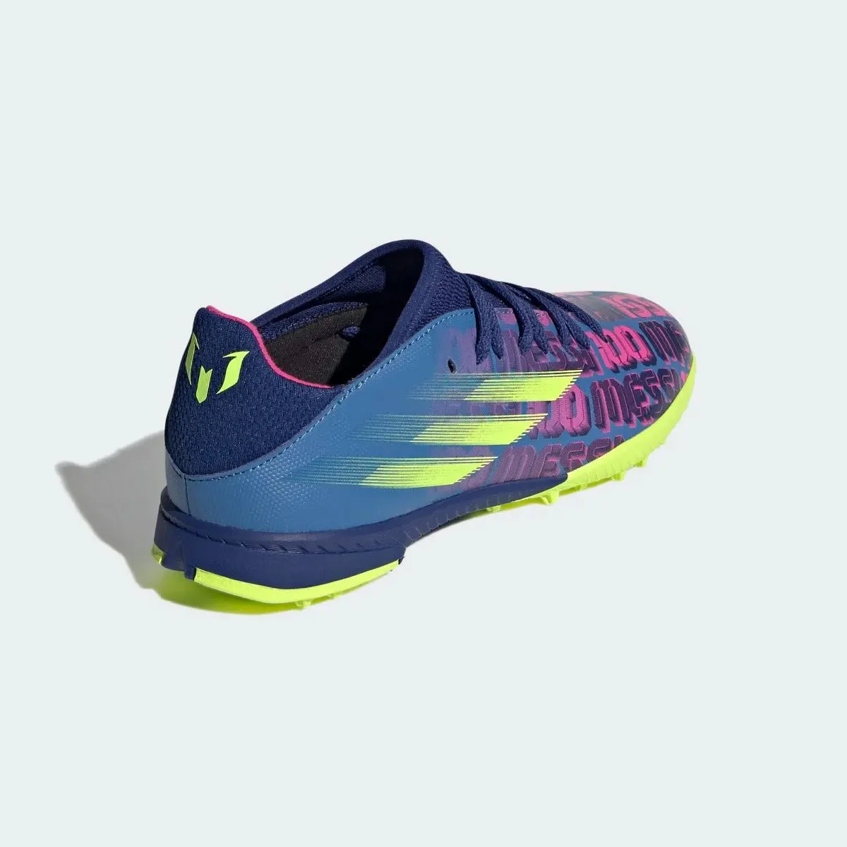 Adidas JR X Speedflow MESSI .3 TF - Blue-Pink-Yellow - Image 3