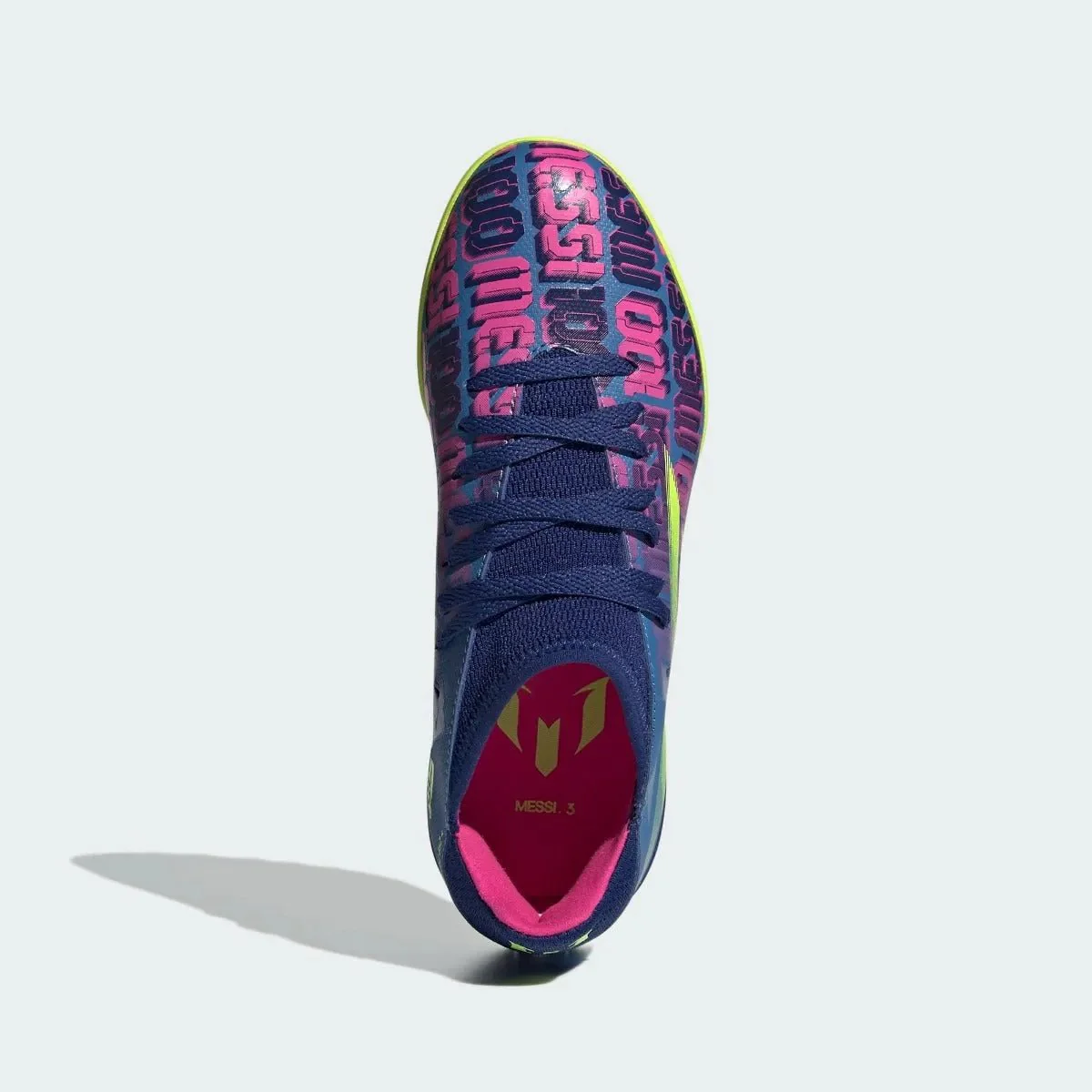 Adidas JR X Speedflow MESSI .3 TF - Blue-Pink-Yellow - Image 4