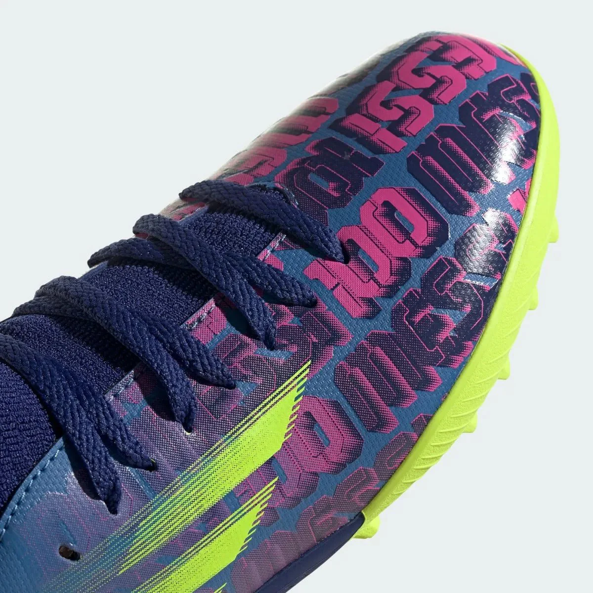 Adidas JR X Speedflow MESSI .3 TF - Blue-Pink-Yellow - Image 6