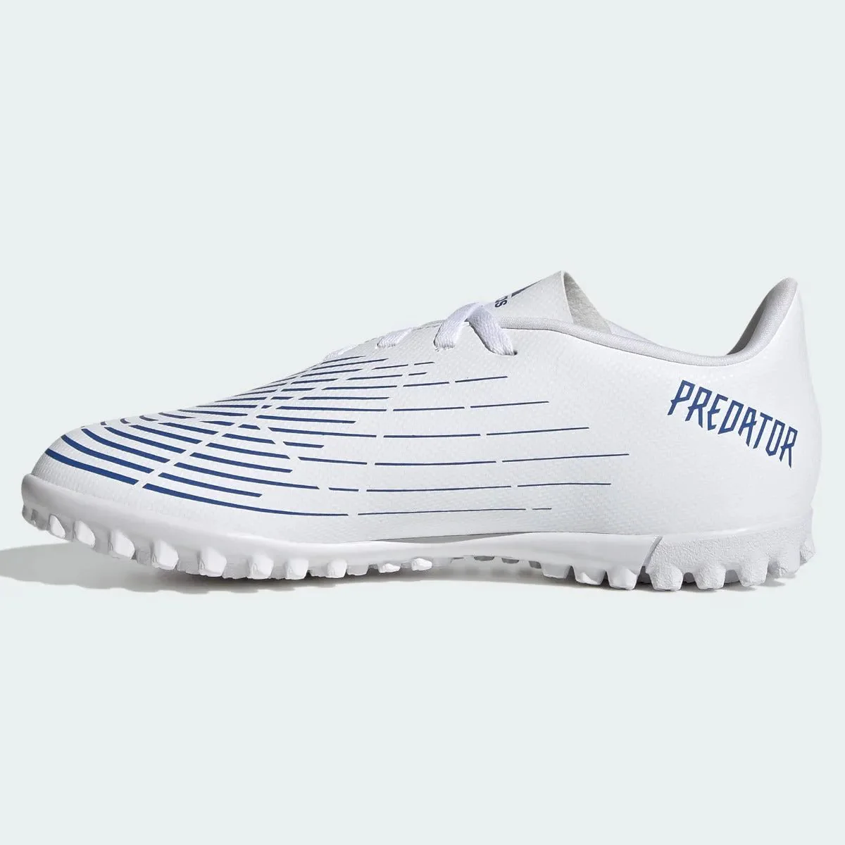 adidas Kids Predator Edge .4 Turf - White-Hi Res Blue - Image 2
