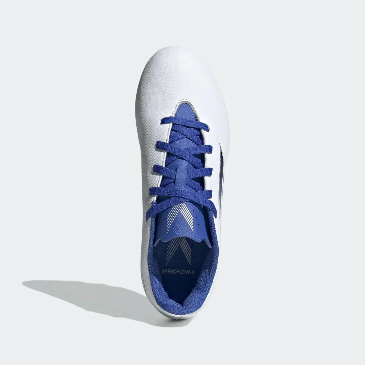 adidas Kids X Speedflow .4 FxG - White-Indigo-Sky Rush - Image 5