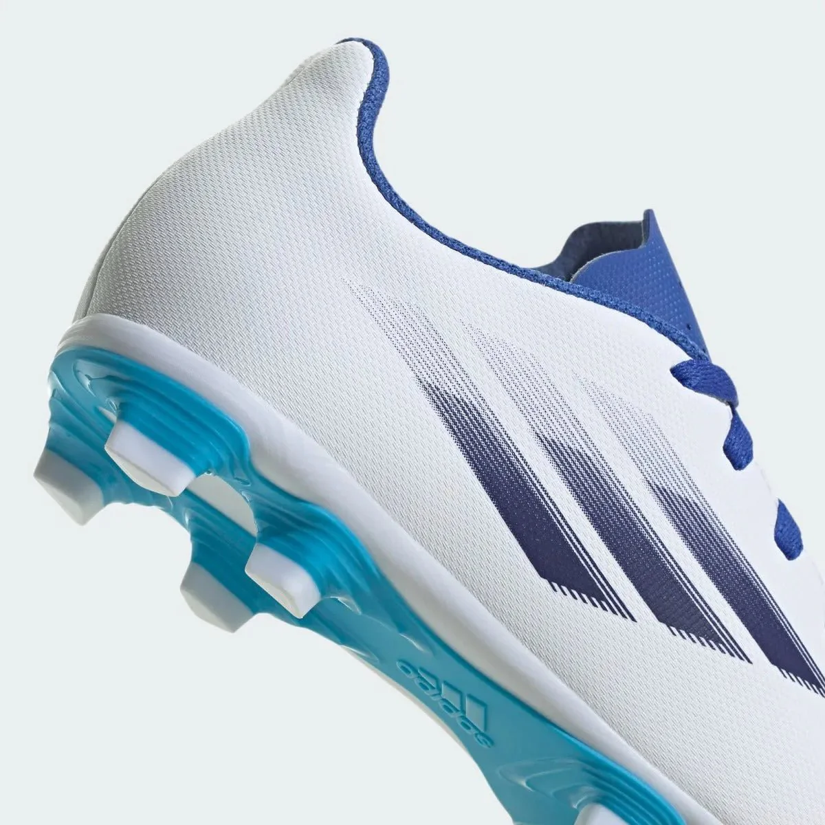 adidas Kids X Speedflow .4 FxG - White-Indigo-Sky Rush - Image 7