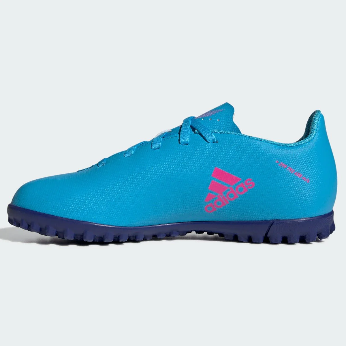 adidas Kids X Speedflow .4 Turf - Sky Rush-Shock Pink - Image 2