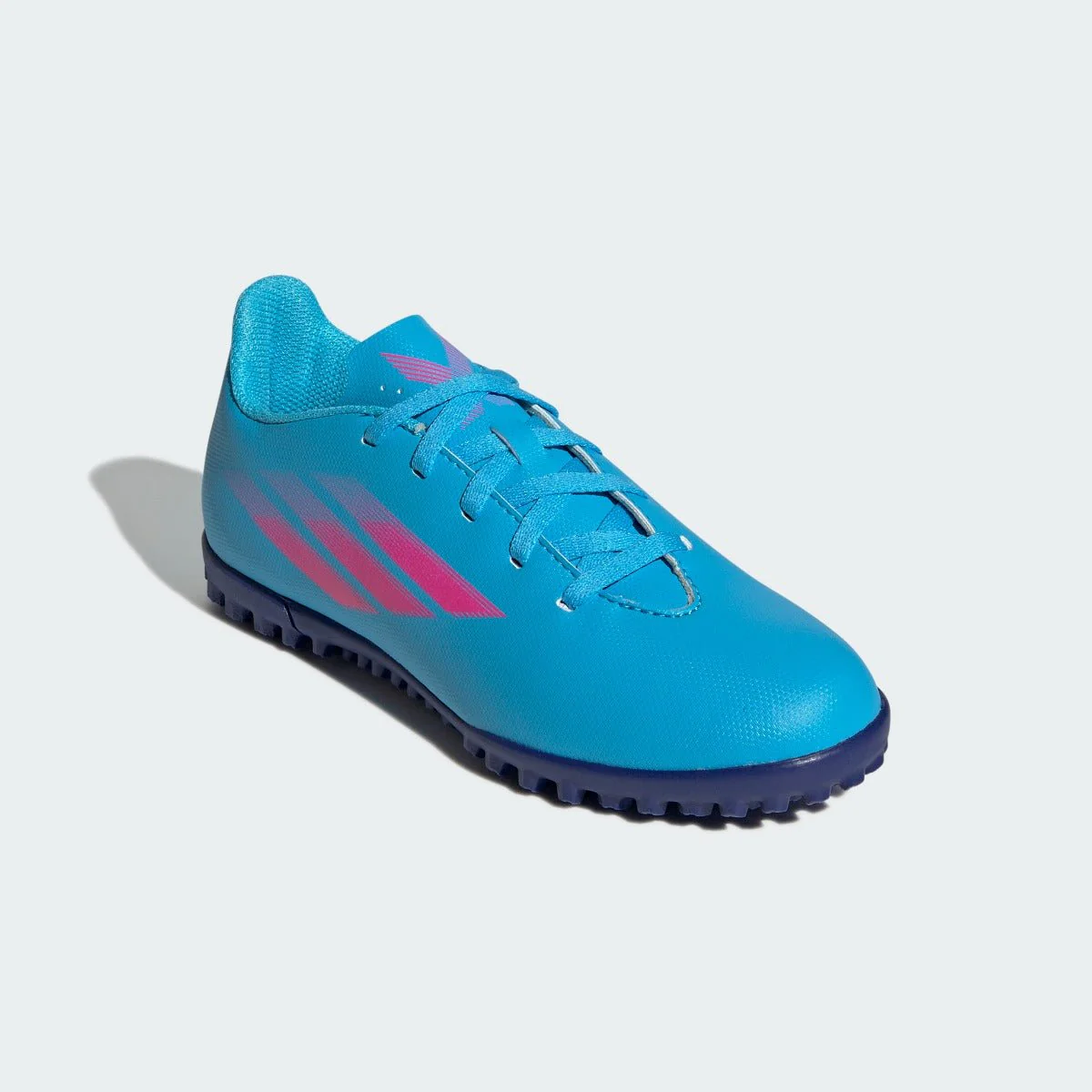 adidas Kids X Speedflow .4 Turf - Sky Rush-Shock Pink - Image 3