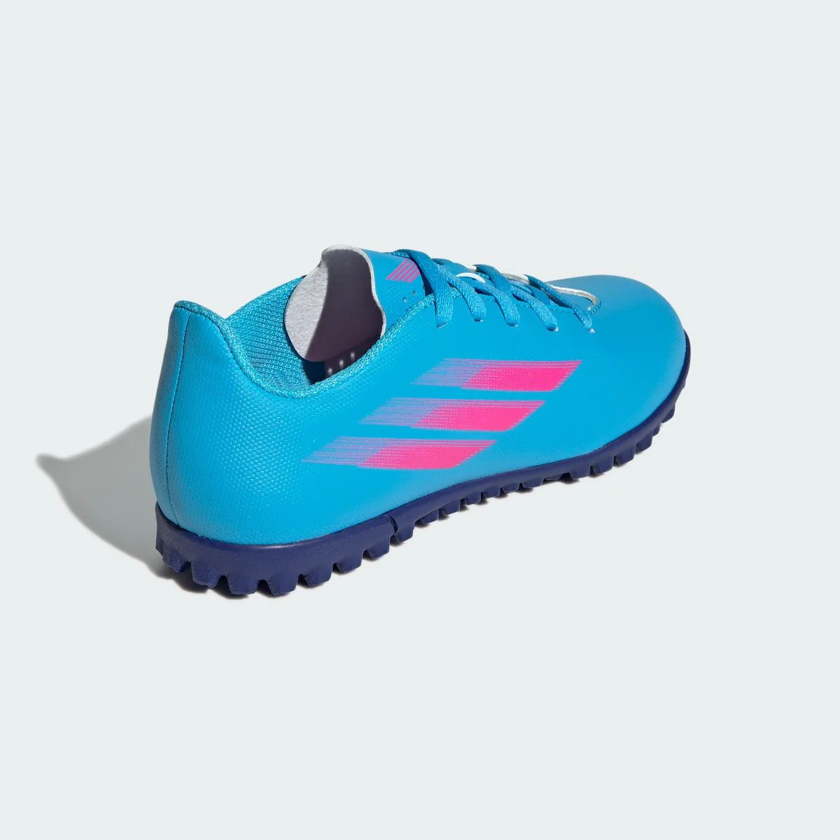 adidas Kids X Speedflow .4 Turf - Sky Rush-Shock Pink - Image 4
