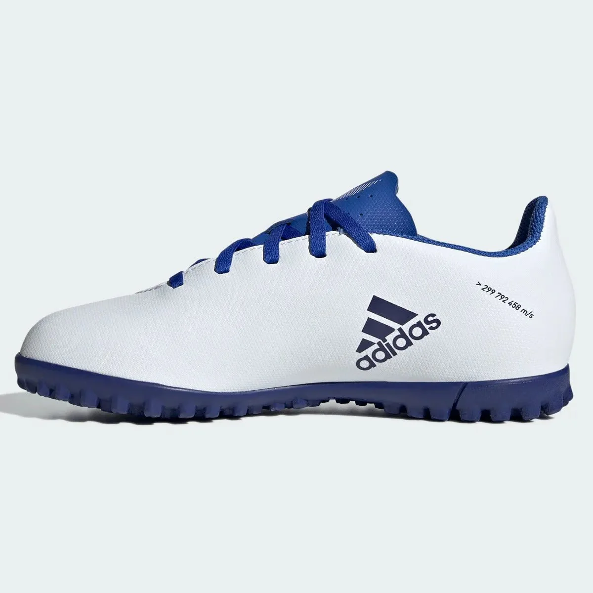 adidas Kids X Speedflow .4 Turf - White-Indigo - Image 2