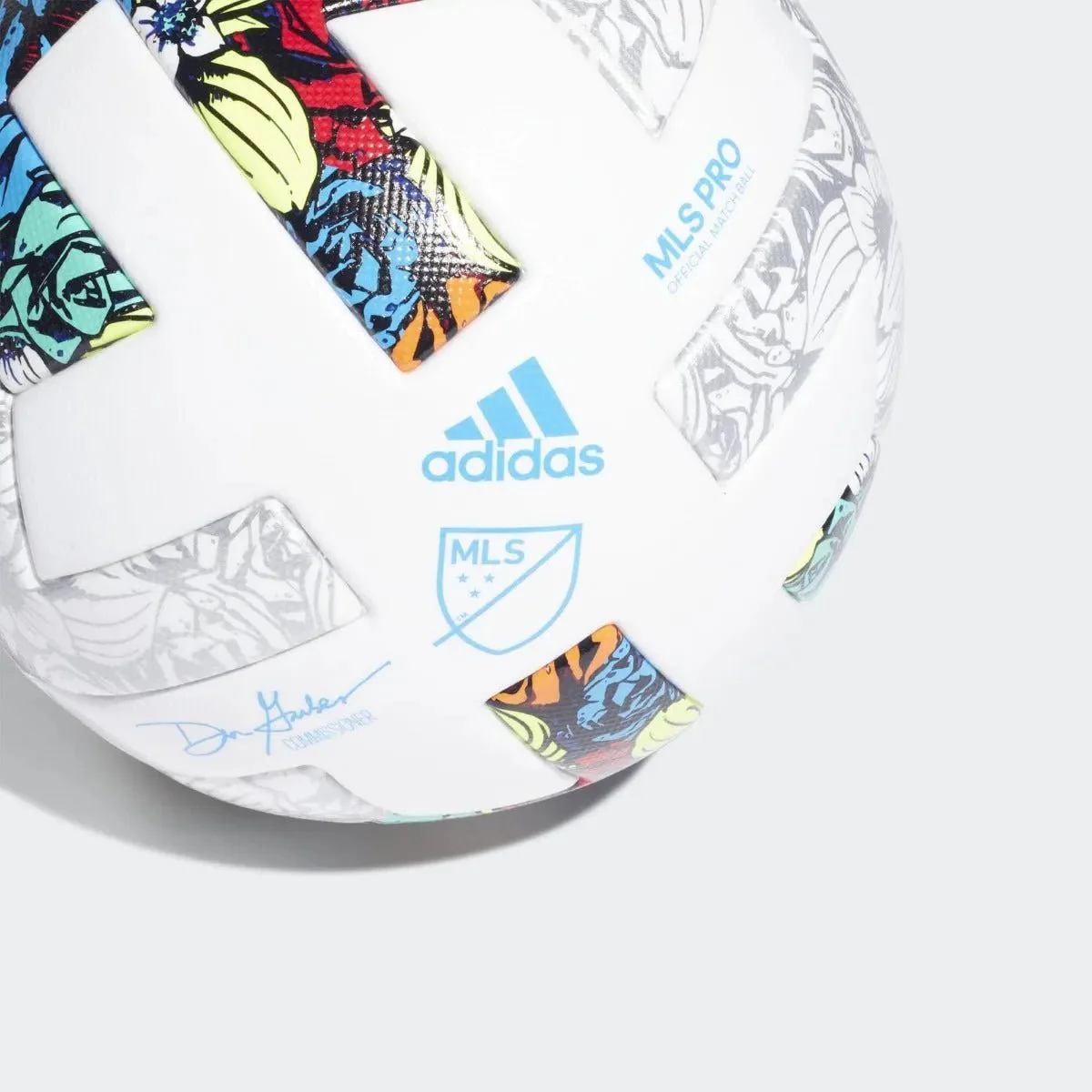 adidas MLS Pro Ball - White-Solar Yellow-Power Blue - Image 4