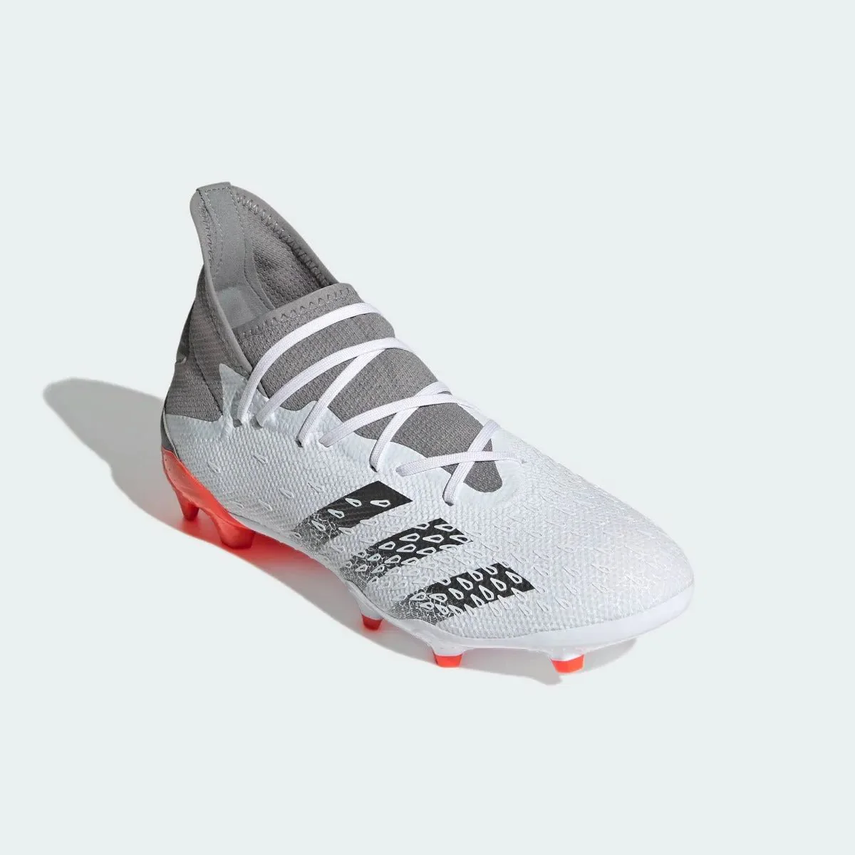 Adidas Predator Freak .3 FG - White-Iron Metallic - Image 3