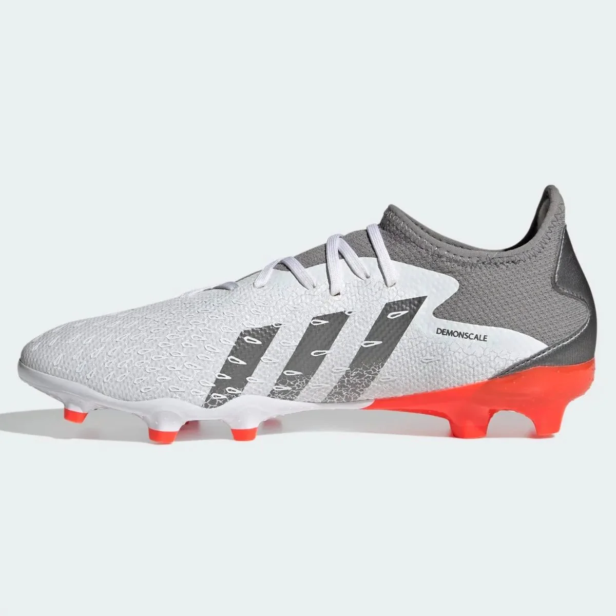 Adidas Predator Freak .3 LOW FG - White-Iron Metallic - Image 2