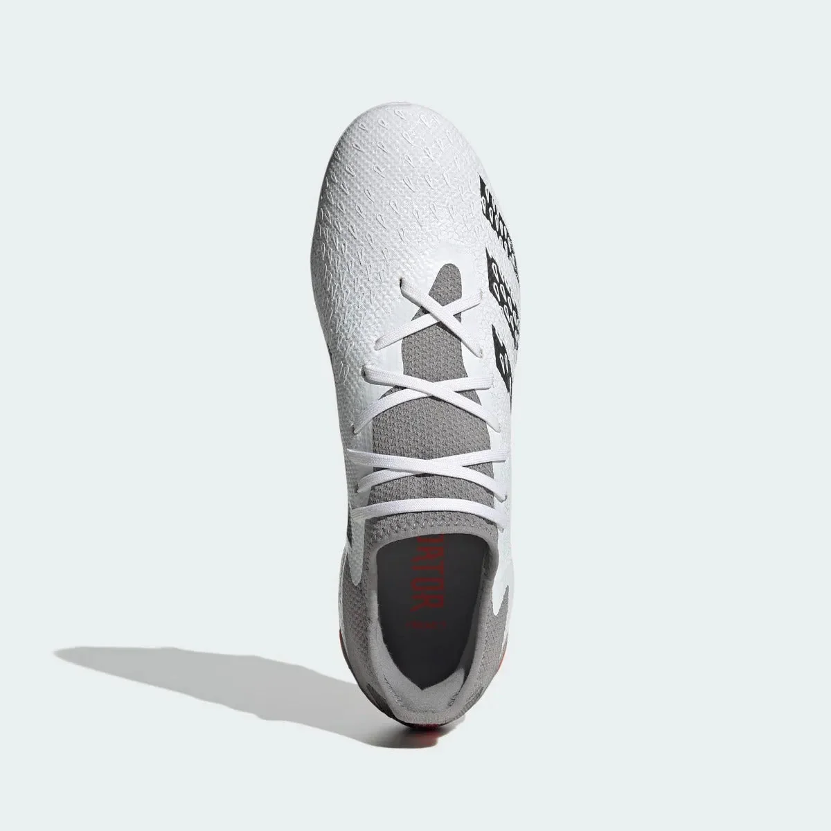 Adidas Predator Freak .3 LOW FG - White-Iron Metallic - Image 5