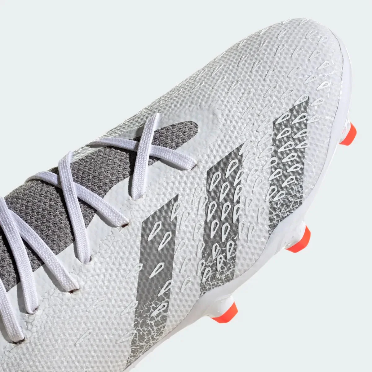 Adidas Predator Freak .3 LOW FG - White-Iron Metallic - Image 7