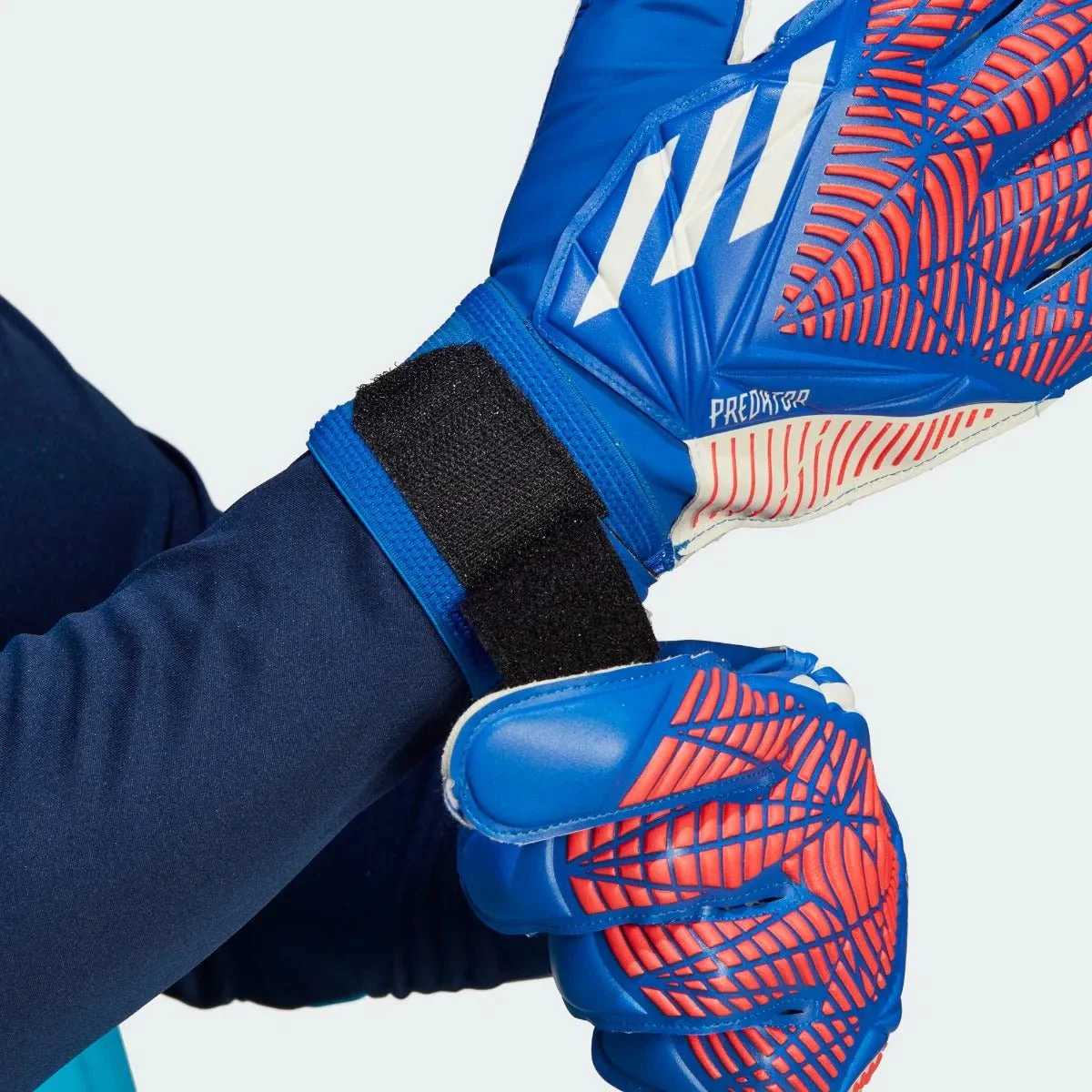adidas Predator GL Training Gloves - Hi Res Blue-Turbo - Image 3