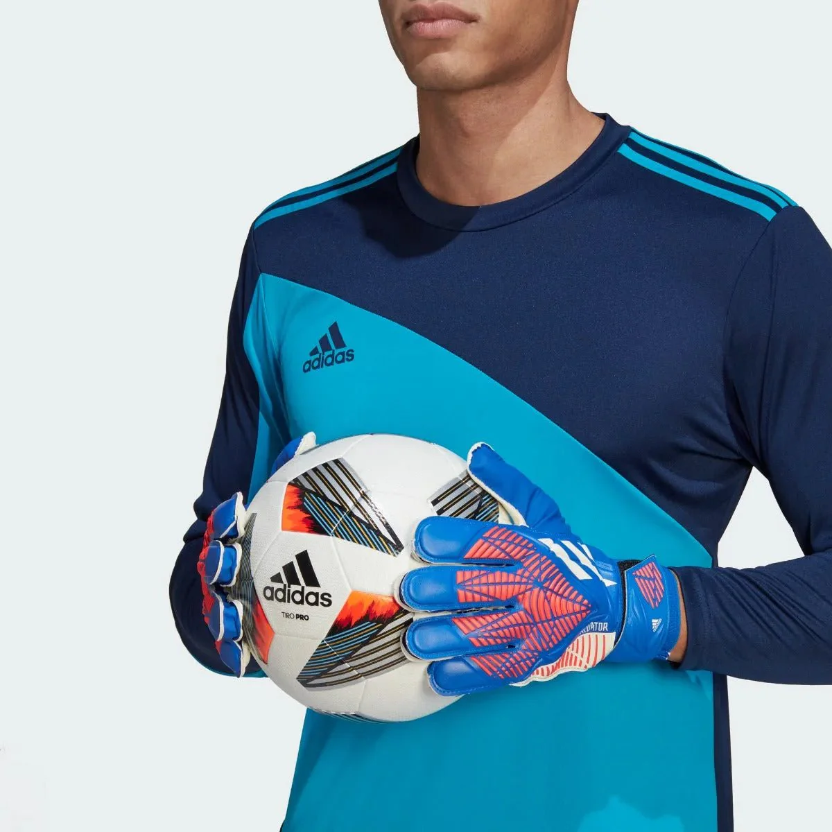 adidas Predator GL Training Gloves - Hi Res Blue-Turbo - Image 4