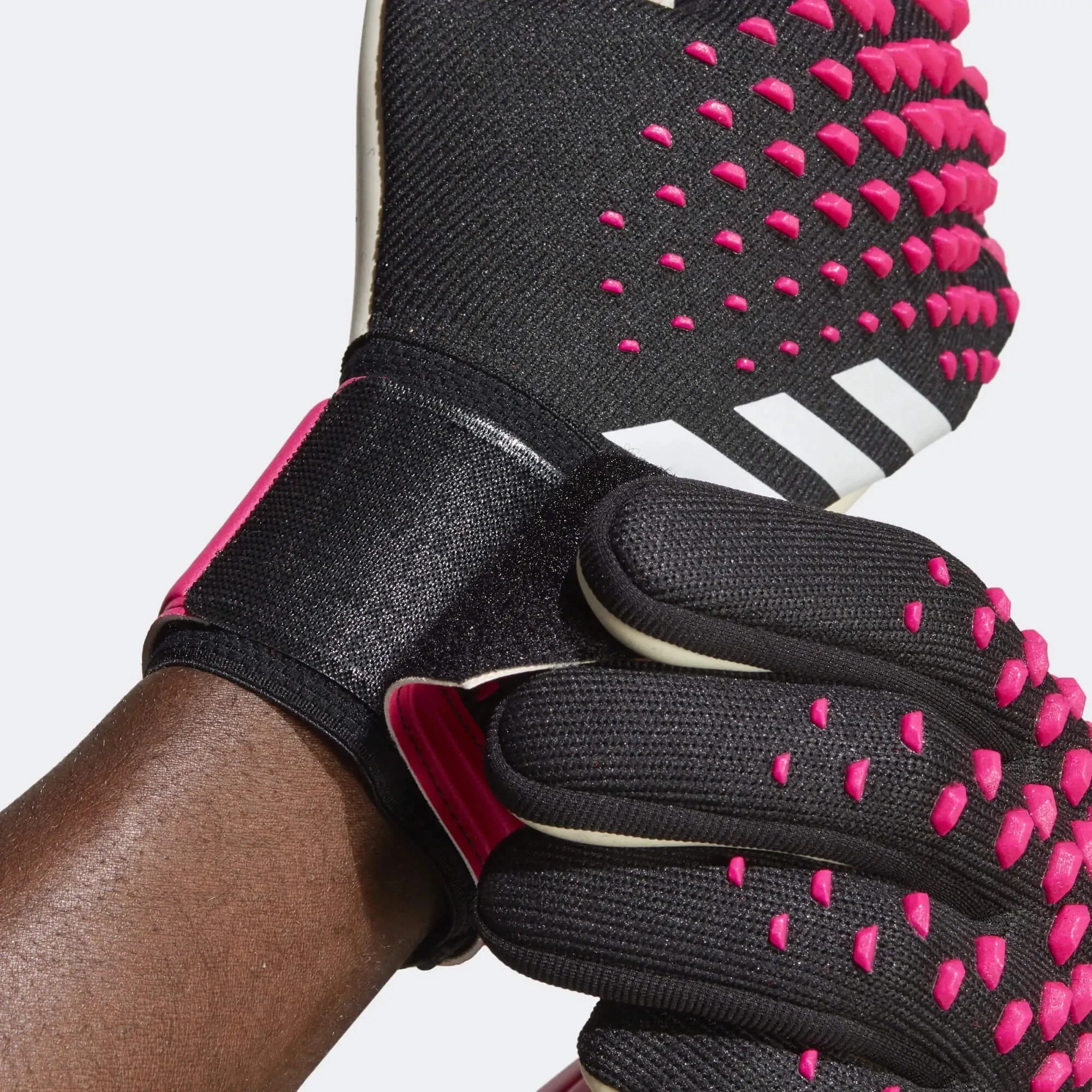 adidas Predator League Goalkeeper Gloves - Black-White-Pink - Image 5