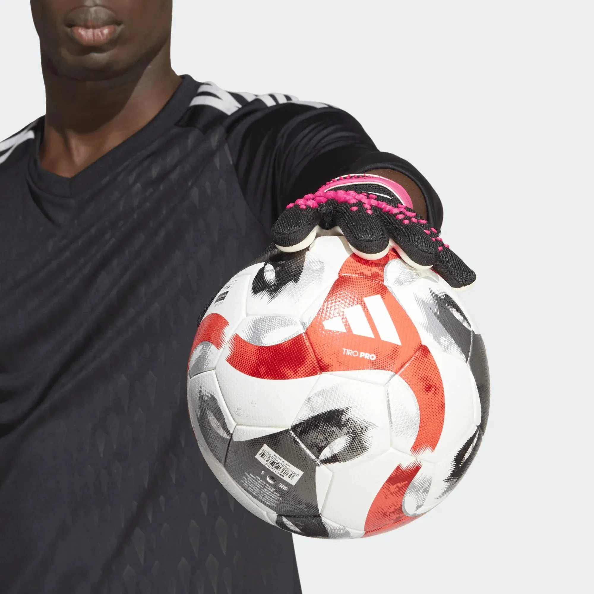 adidas Predator League Goalkeeper Gloves - Black-White-Pink - Image 7