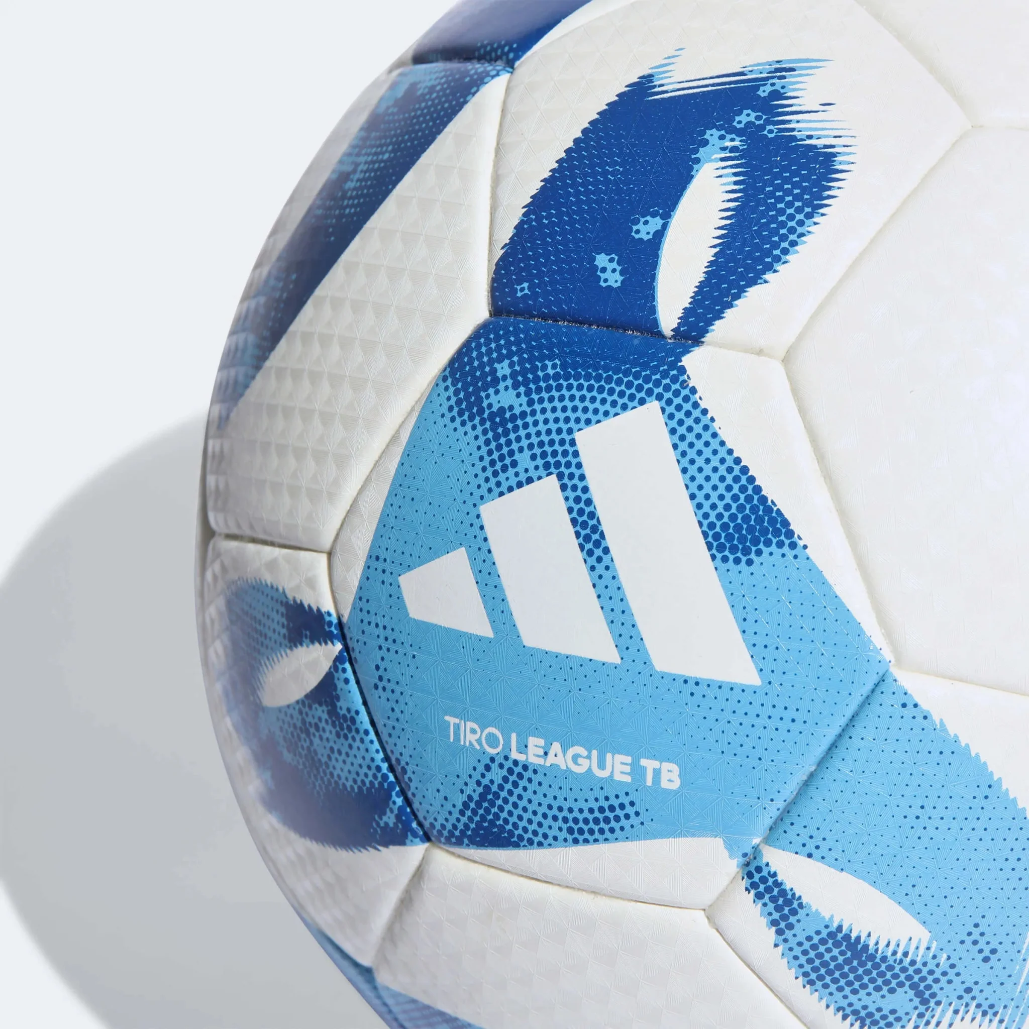 adidas Tiro League Soccer Ball - White-Blue - Image 4