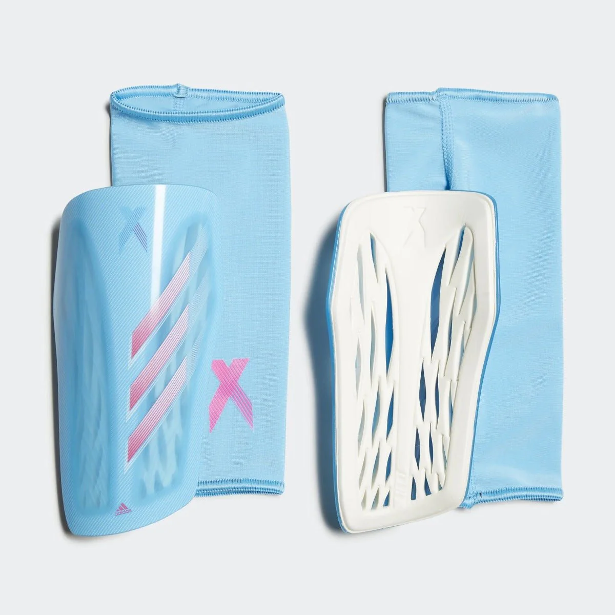 adidas X League Shin Guard - Sky Rush-Shock Pink - Image 2
