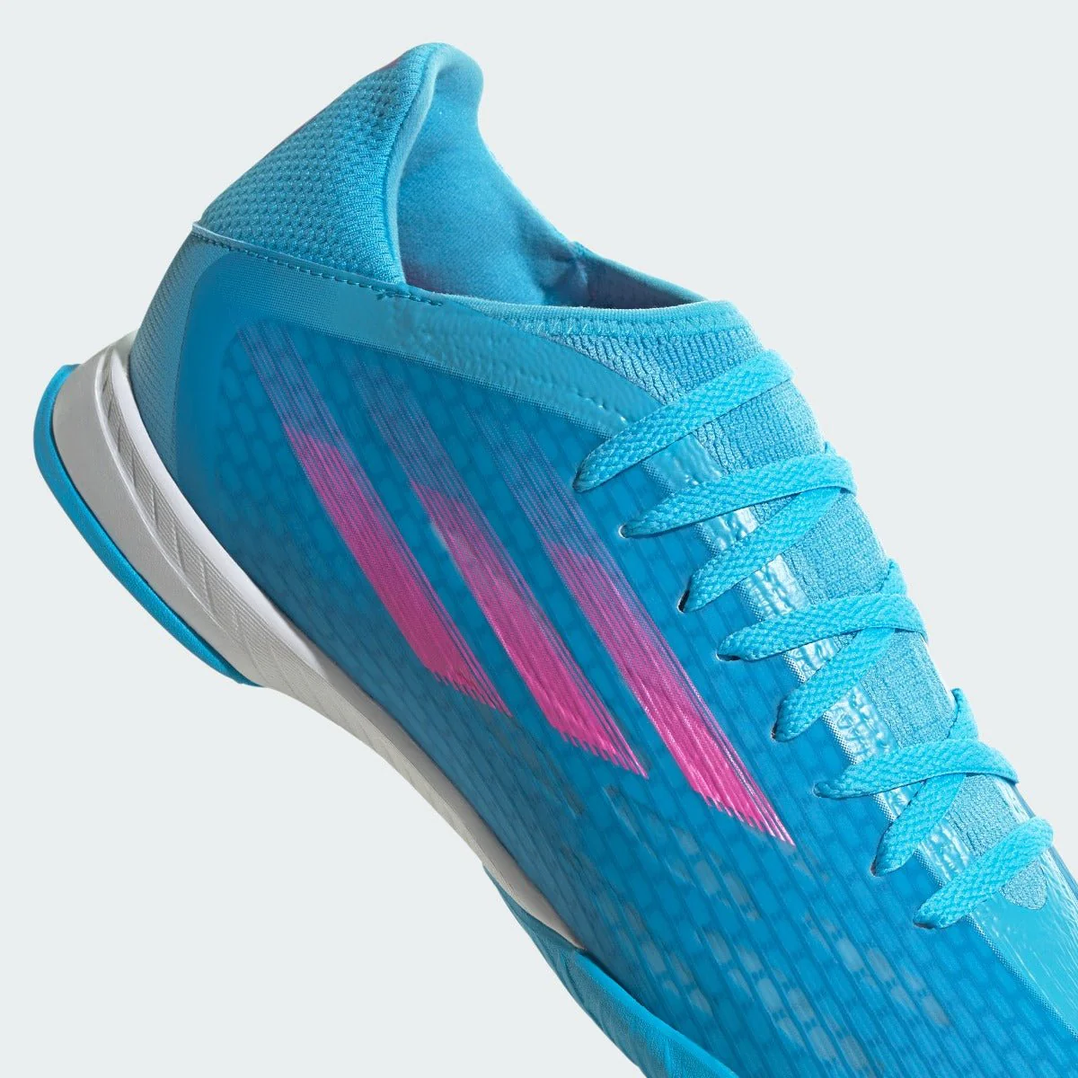 adidas X Speedflow .3 Indoor - Sky Rush-Shock Pink - Image 7