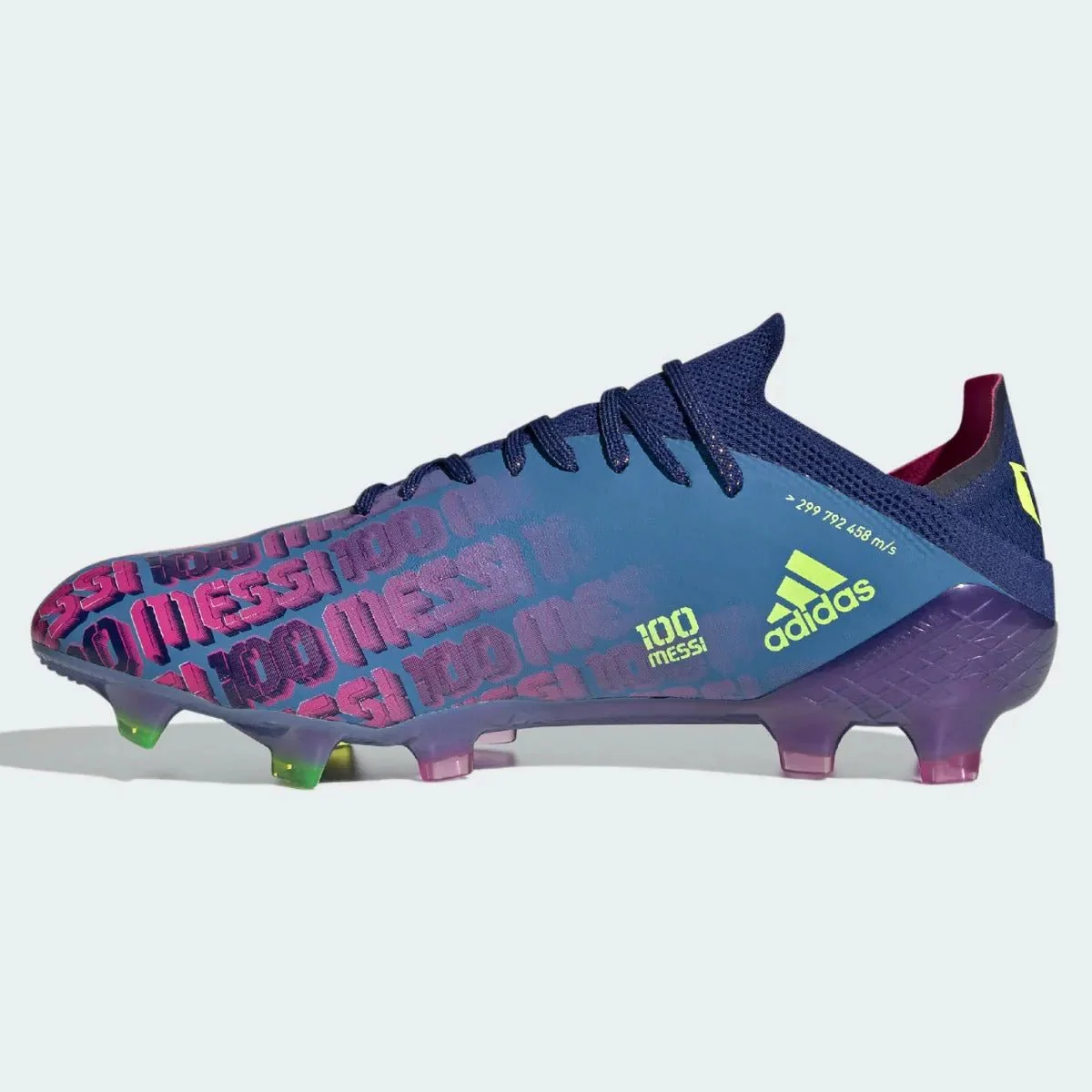 Adidas X Speedflow MESSI .1 FG - Blue-Pink-Yellow - Image 2