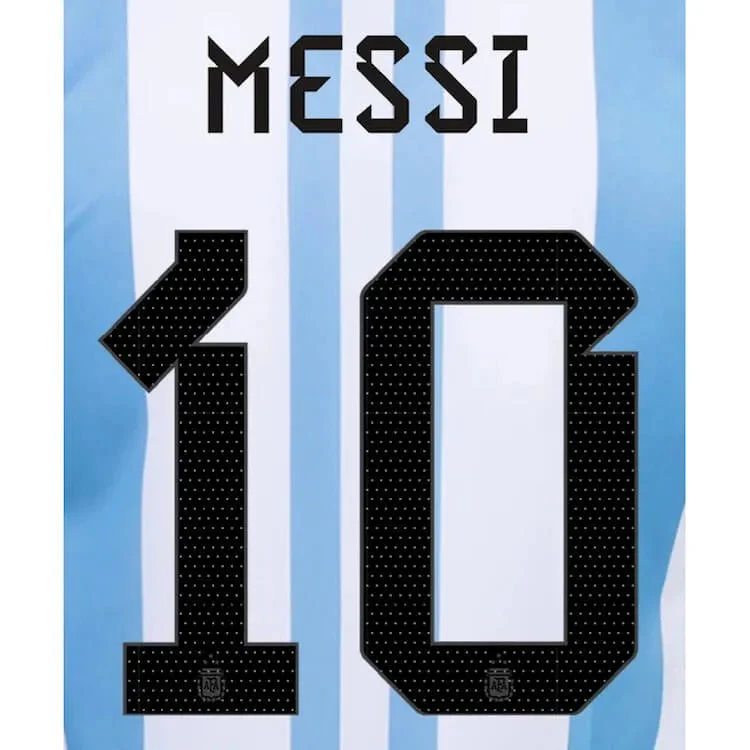 Argentina 2022-23 Home Messi #10 Youth Jersey Name Set
