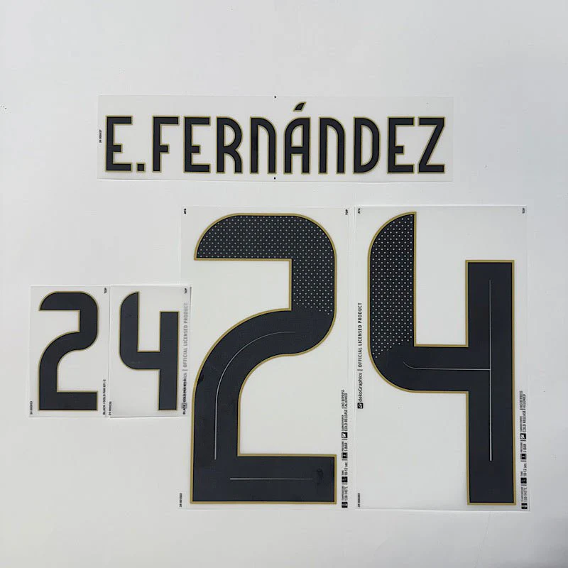 Argentina 2024/25 Home E. FERNANDEZ Official Name Set