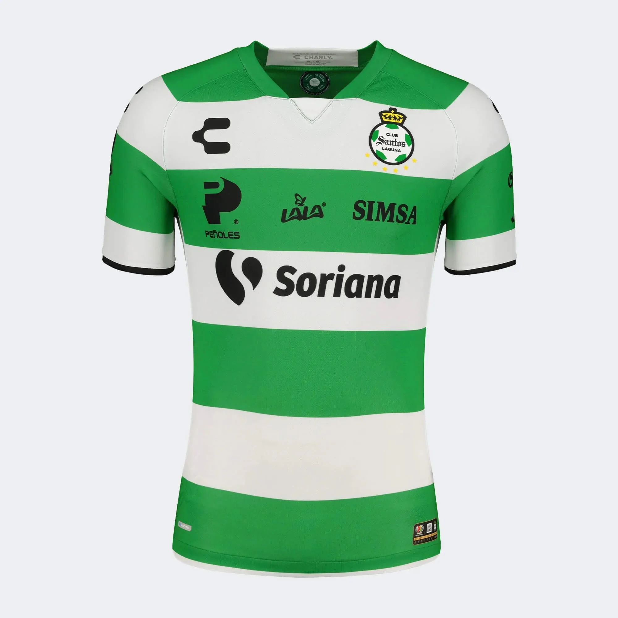Charly 2022-23 Santos Home Jersey - White-Green