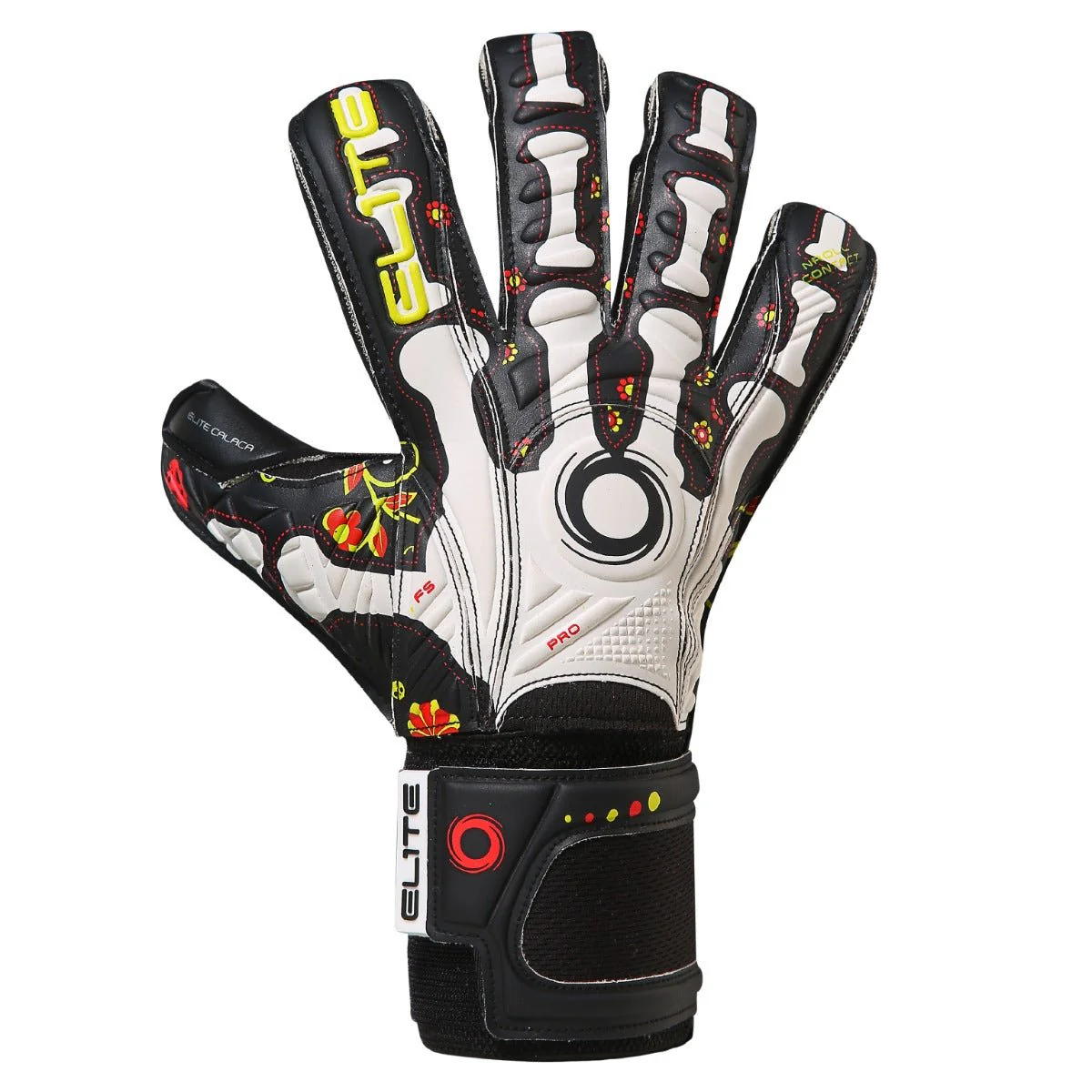 Elite Sport 2022 Calaca Goalkeeper Glove - Black-White
