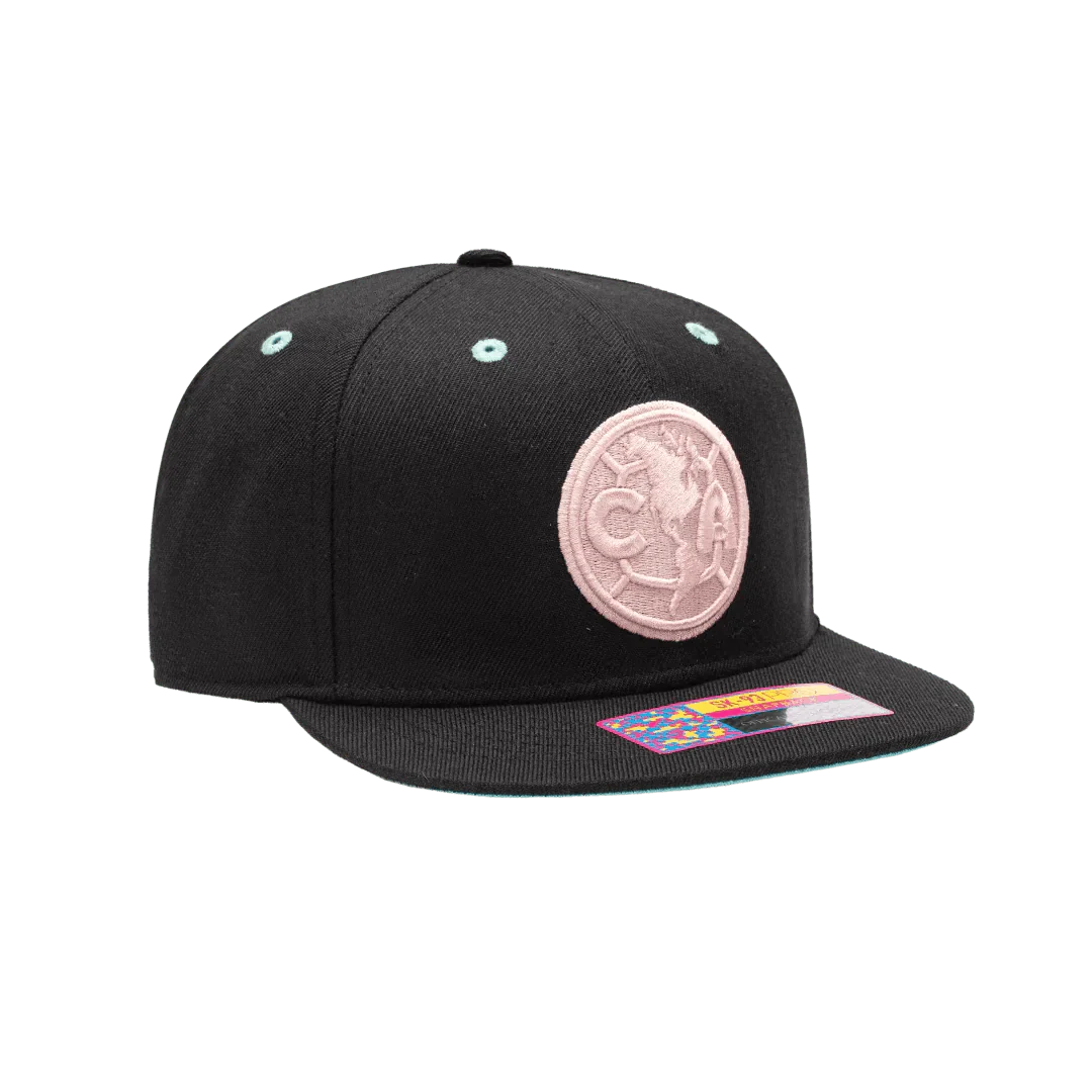 Fan Ink Collection Club America Ice Cream Snapback Hat - Black - Image 4
