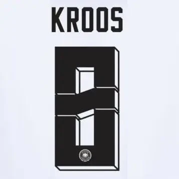Germany 2024/25 Home Kroos #8 Jersey Name Set