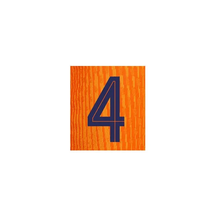 Holland 2024/25 Home Virgil #4 Jersey Name Set - Image 2