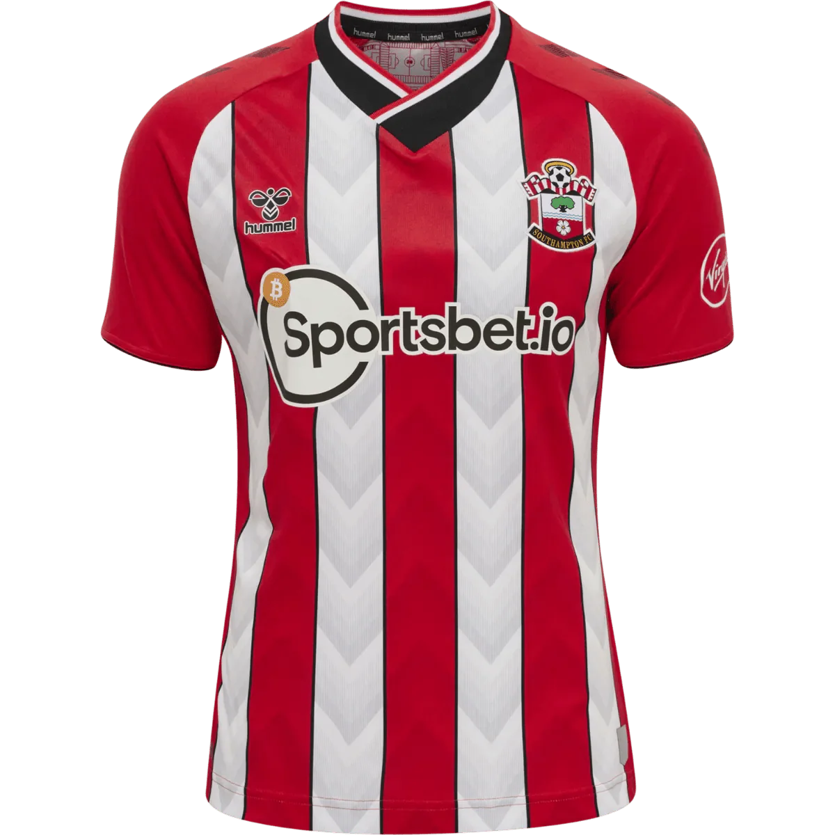 Hummel 2021-22 Southampton Home Jersey - Red-White - Image 2