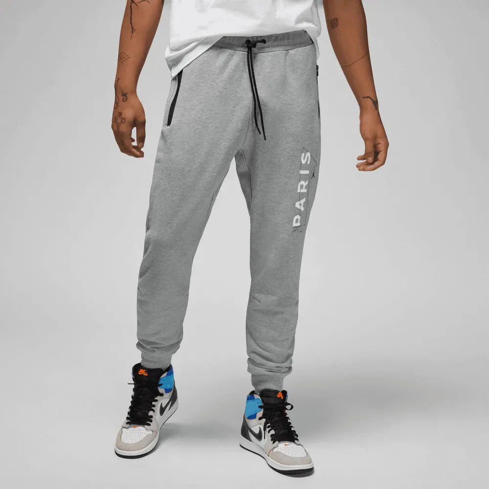 Jordan 2022-23 PSG Fleece Pants - Grey-White