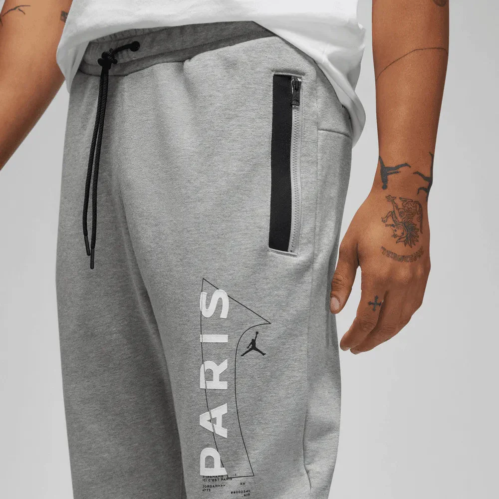 Jordan 2022-23 PSG Fleece Pants - Grey-White - Image 3