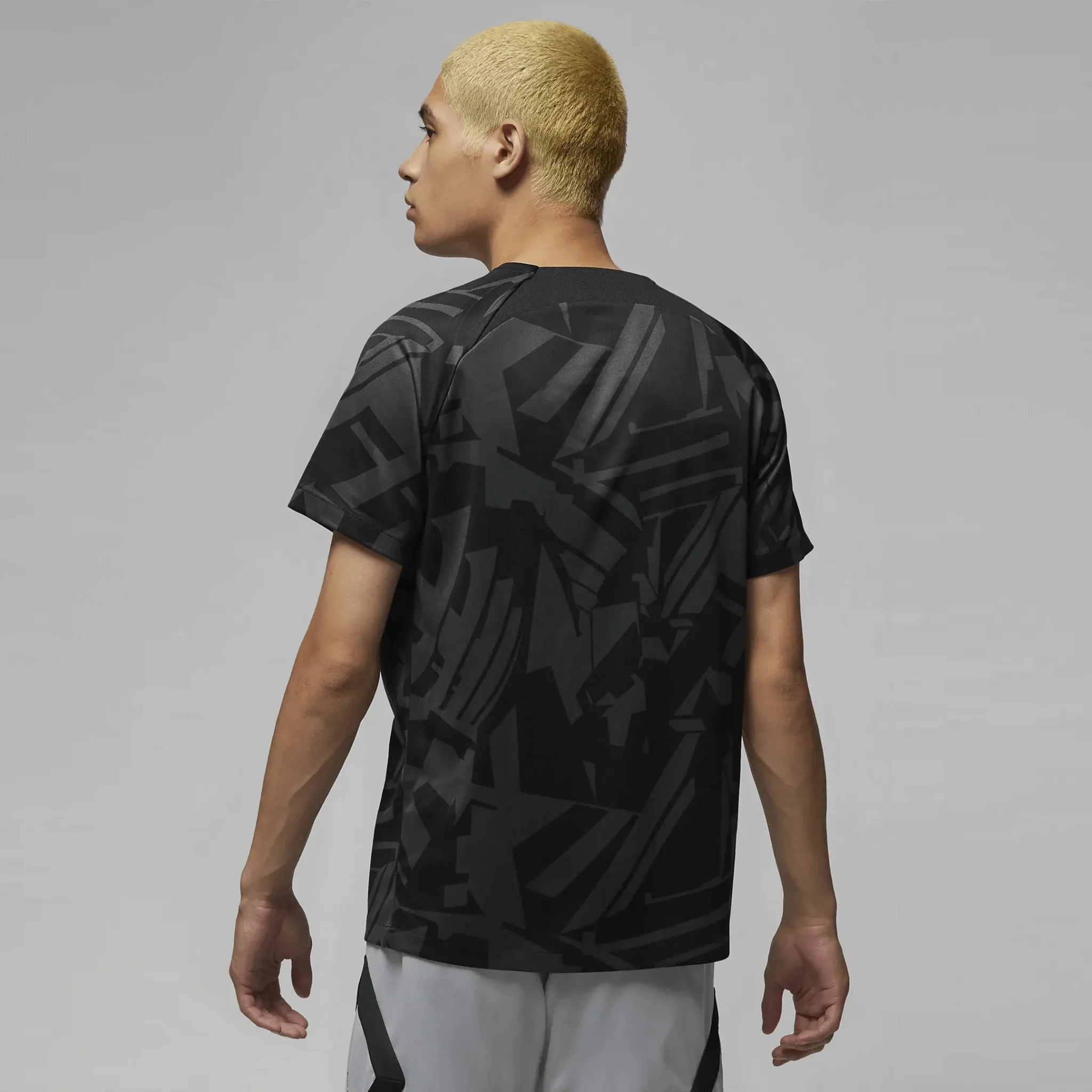 Jordan 2022-23 PSG Pre-Match Jersey - Black-Grey - Image 2