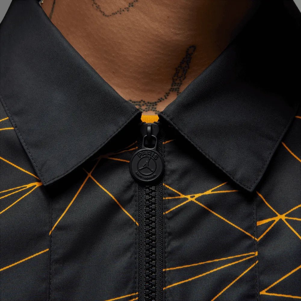 Jordan 2023 PSG Anthem Track Jacket - Black-Yellow - Image 6